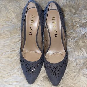 Unisa 3” Pointy Toe Pump with Laser Detailing